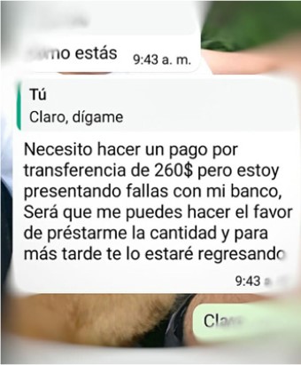 Ante la situación se solicita estar alerta para evitar ser estafados.