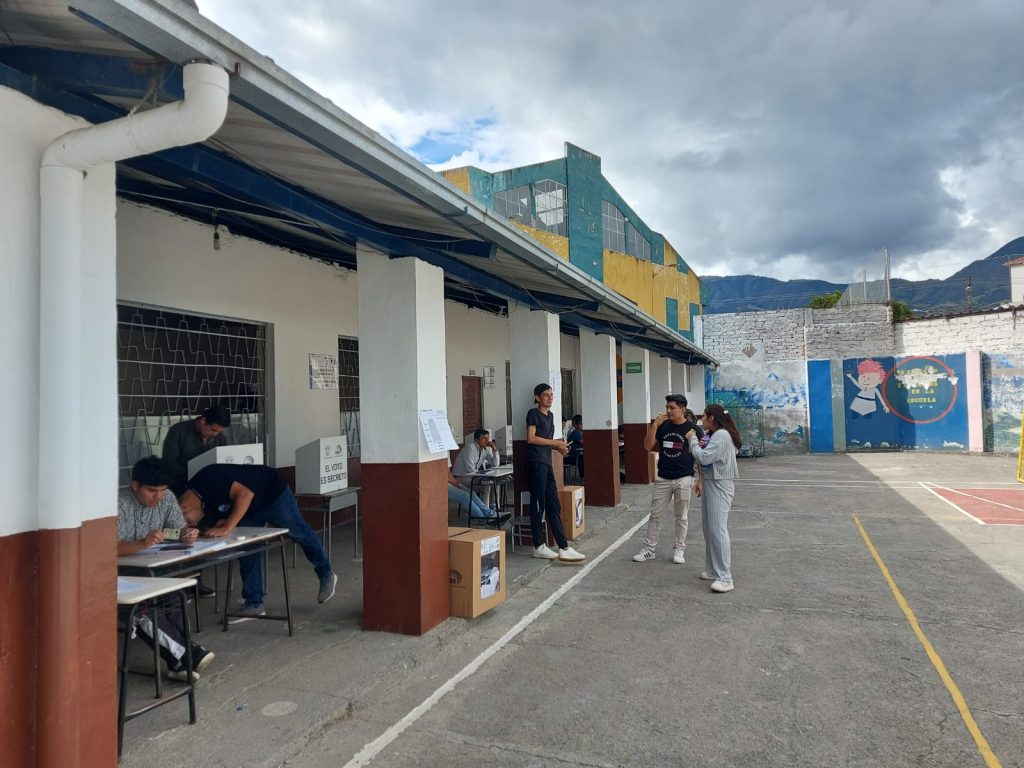 En Malacatos no se registraron contratiempos en la jornada electoral.