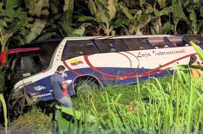 El accidente ocurrió a eso de la 01:45, aproximadamente.