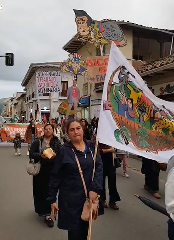 Los participantes llevaron carteles, dibujos y más para evidenciar su sentir.