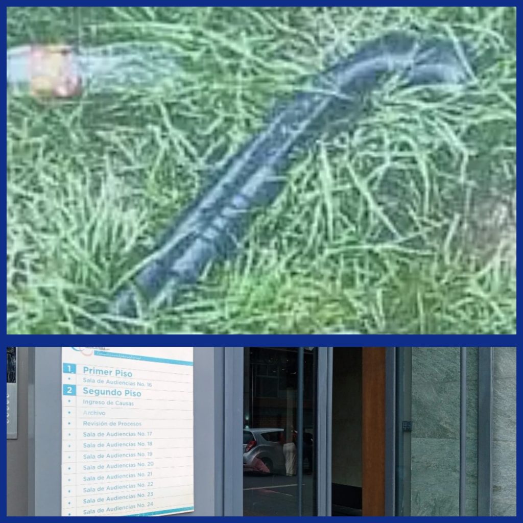 La diligencia fue en la Unidad Judicial Penal, ayer.