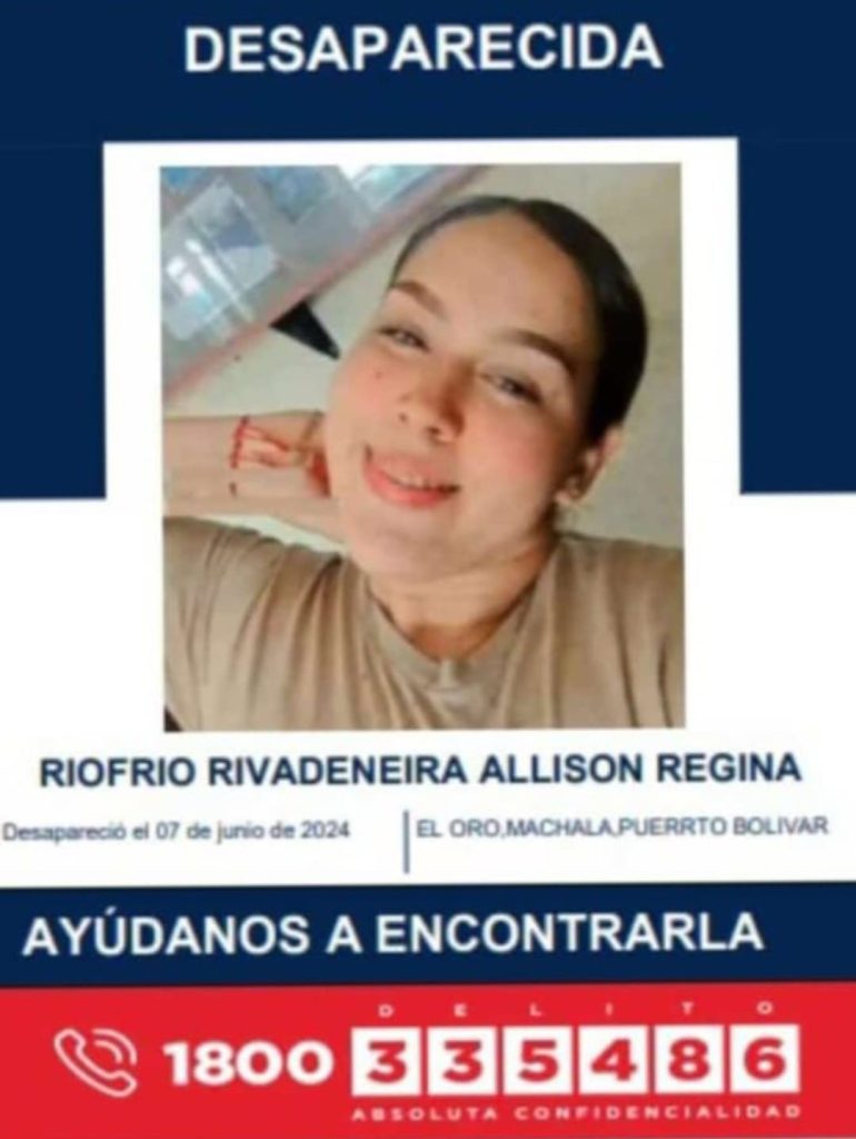 El afiche en donde se informa la desaparición de la policía.