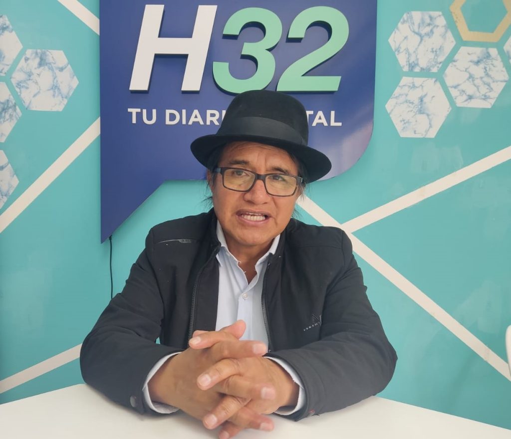 Julio Guamán Salto, director del programa radial La Minga y de La Minga TV.