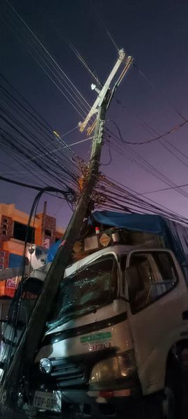 El accidente se produjo a eso de las 18:30.