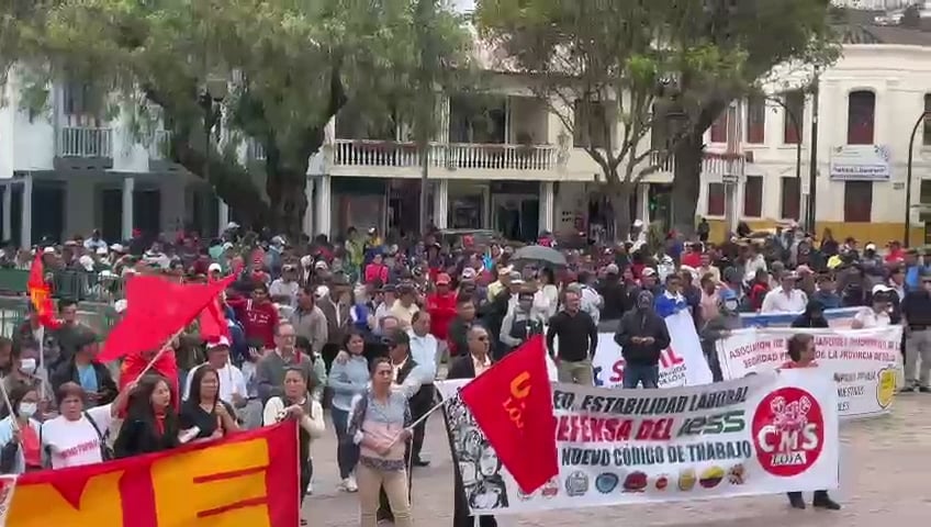 Loja ha sido una de las ciudades activas en relación a manifestaciones contra los gobiernos de turno.