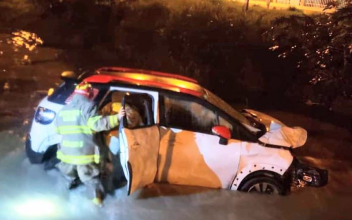 El revés fue a eso de las 23:30, al norte de la localidad.