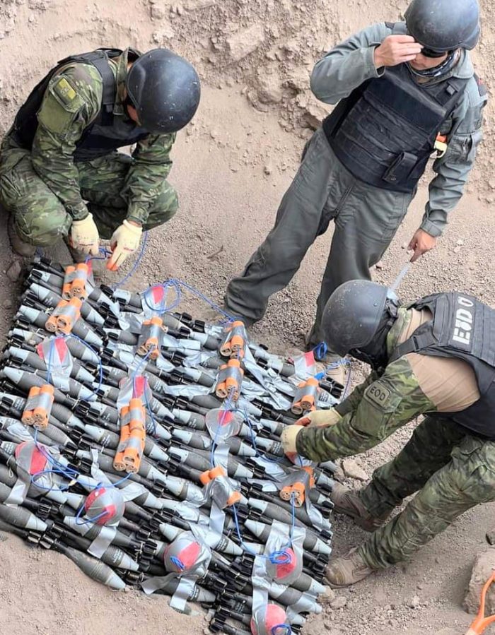 La explosión de esos artefactos fue controlada.