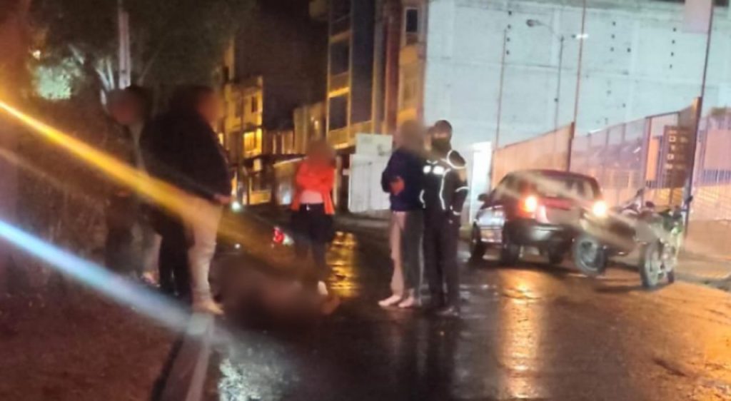 El accidente ocurrió por la vía Occidental.