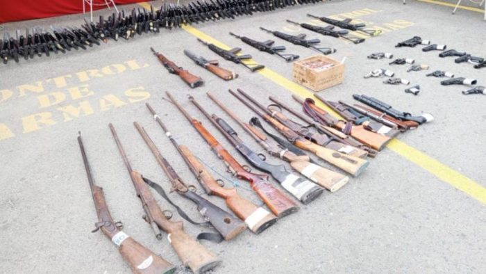 Las armas de fuego serán destruidas en las semanas posteriores.