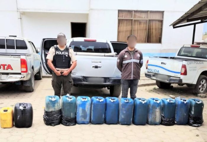 En ese vehículo se encontró el carburante, presuntamente ilegal.