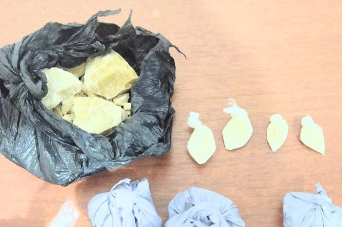 Las fundas que se utilizaron para distribuir el alcaloide.