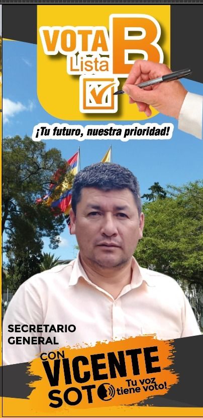 José Vicente Soto Santacruz, candidato a secretario General del SOML.