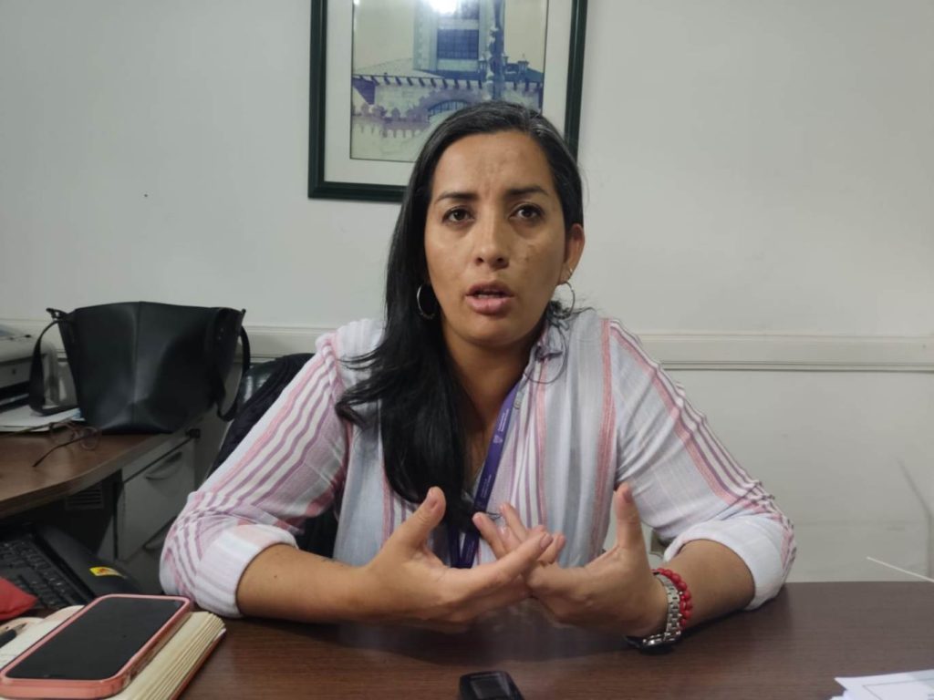 Enma Santamaría León, intendenta General de Policía de Loja, se encuentra en funciones desde el 21 de febrero de 2024.
