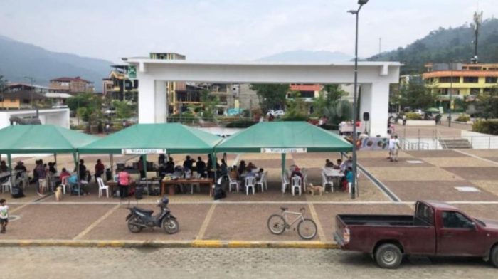 En el centro de la urbe, el movimiento de este domingo fue con absoluta normalidad.