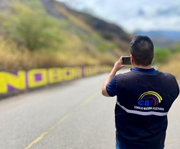 Funcionarios del CNE están realizando recorridos para verificar la situación.