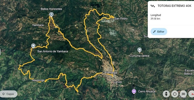 La ruta establecida promete un gran evento de adrenalina.