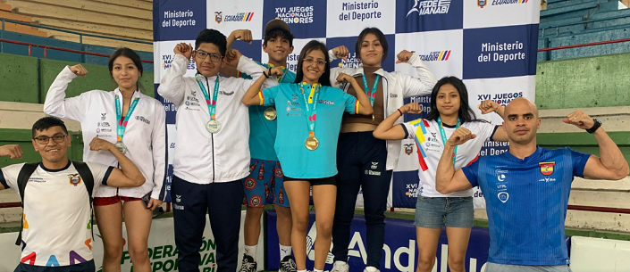 Es la delegación lojana que cumplió la participación.