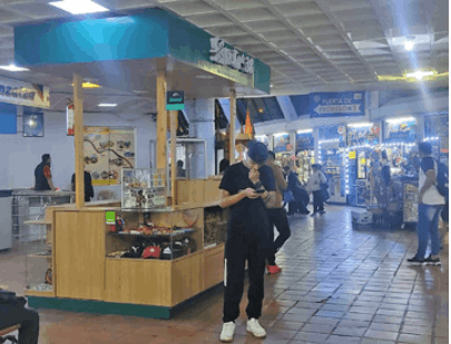 Movilidad activa con pasajeros que se preparan para sus viajes durante el feriado.