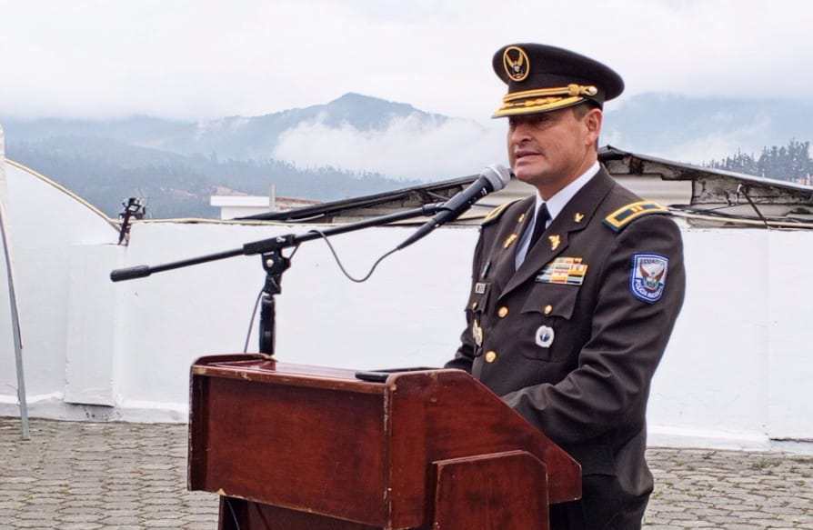 Fabián Baldeón Robalino dijo que trabajará para que la Policía Nacional sea un modelo de integridad y profesionalismo.