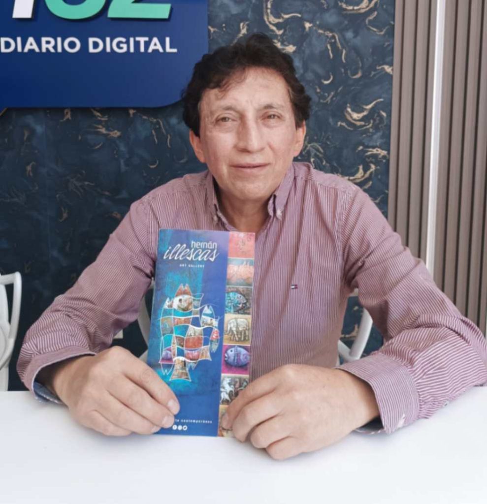 Hernán Illescas, artista visual, tiene una trayectoria de más de 40 años en el ámbito artístico.