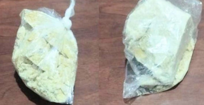 La droga que fue decomisada al adolescente.