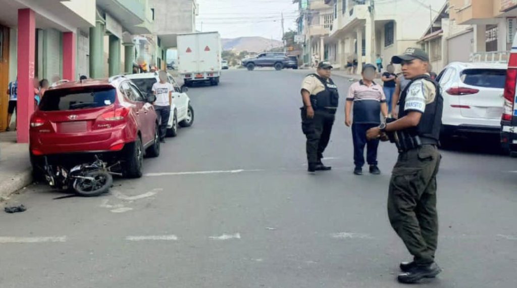 La Policía Nacional acudió a levantar indicios de ese percance.