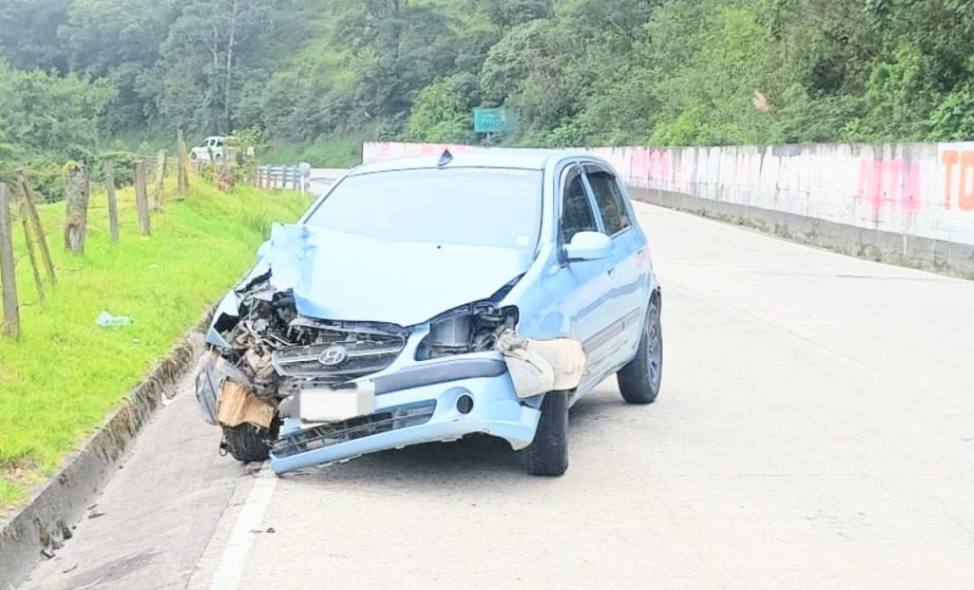 El accidente de tránsito ocurrió el último domingo.