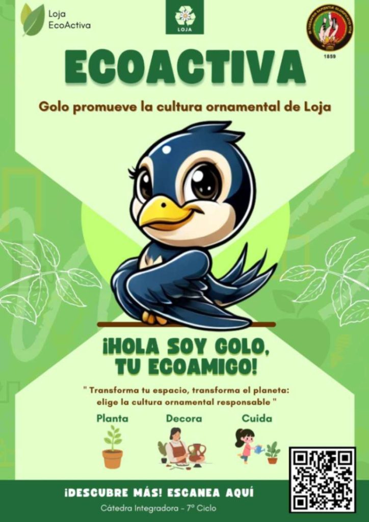 El afiche promocional de la actividad plenamente identificada con el ecosistema.