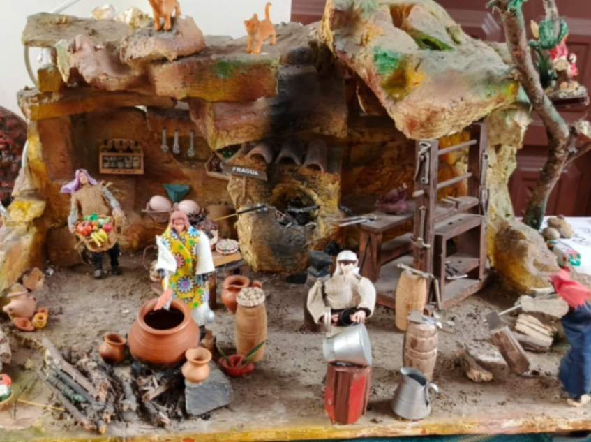 El nacimiento está ubicado en el domicilio de la familia Vásquez-Ramírez.