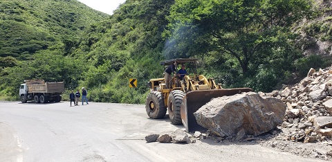 Los trabajos se cumplen por parte del MTOP.
