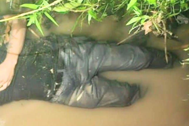 El rostro de ‘El Negro’ fue desfigurado.