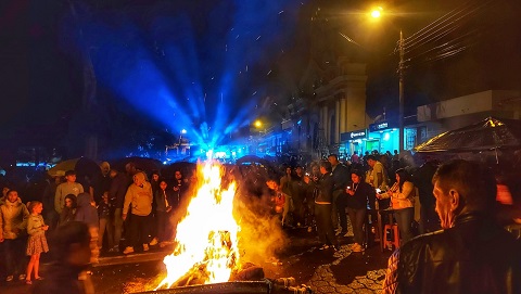 El baile popular fue parte de las actividades que se cumplieron.