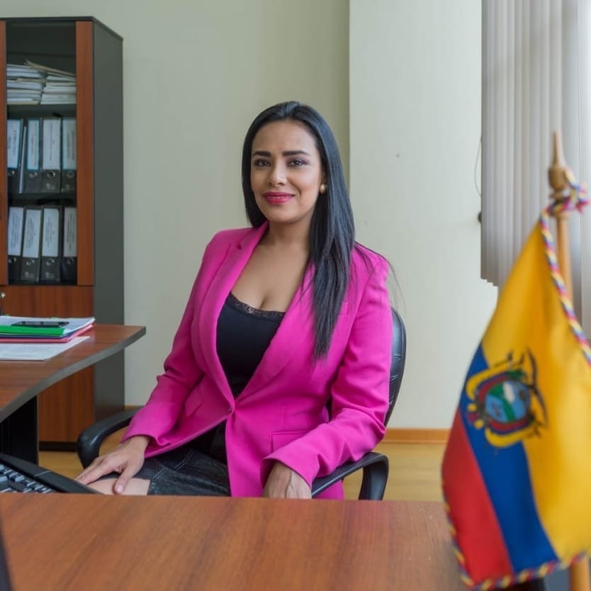 Jeannine Cruz Vaca, exconcejala y exasambleísta por la provincia de Loja.