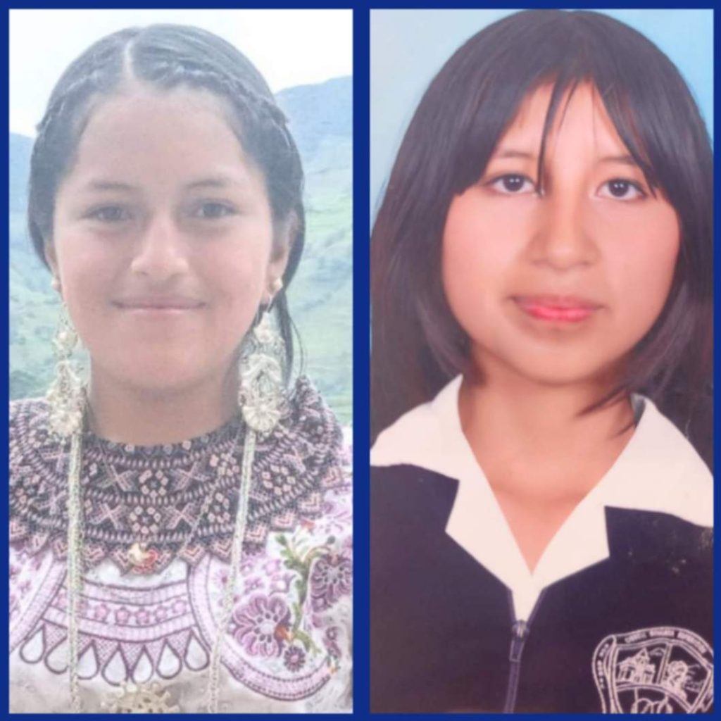 Quien las identifique y vio a las adolescentes debe comunicarlo al 911.