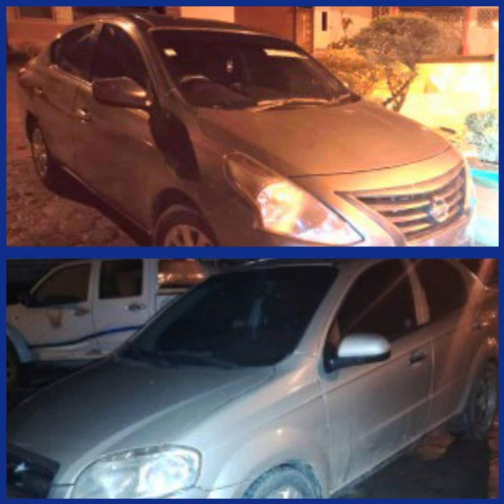 La Policía Nacional verifica la procedencia de los dos automotores.