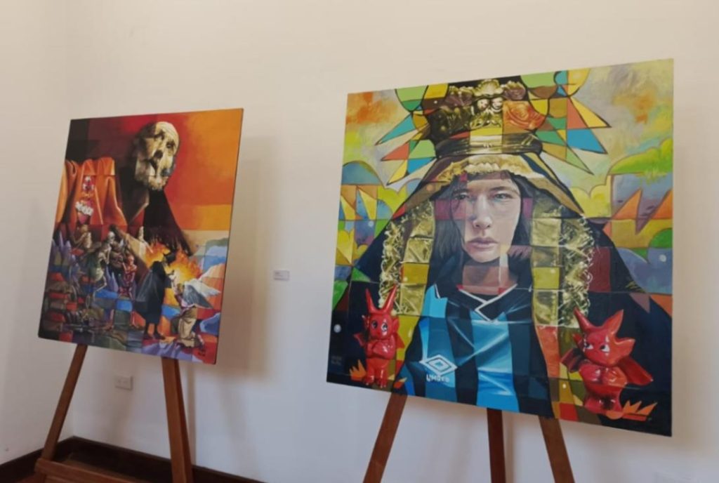Algunas de las obras de arte que estarán disponibles para la subasta durante la Gala de Reyes.