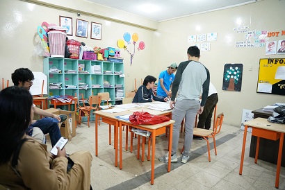 Las instituciones educativas fueron utilizadas como recintos electorales.