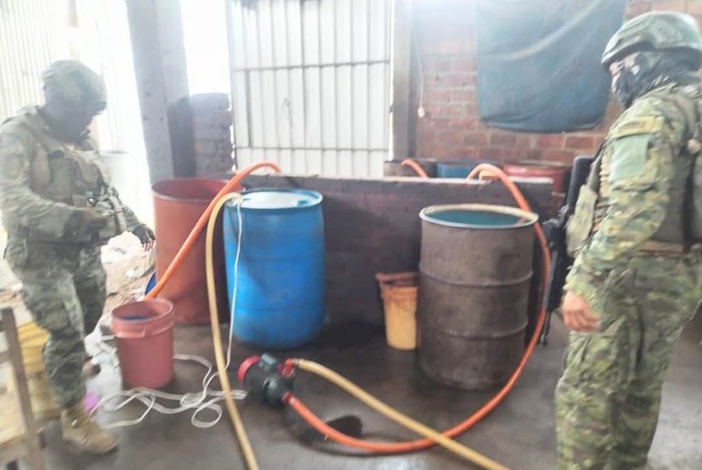 Las evidencias fueron entregadas a la Policía Nacional para la judicialización de ese operativo.