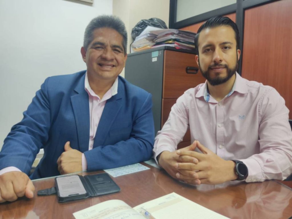Edwin Miguel Castillo y Pablo Aníbal Quiñónez están a la espera de una respuesta del Departamento de Comunicación, tras la reunión efectuada el 18 de febrero de 2025.