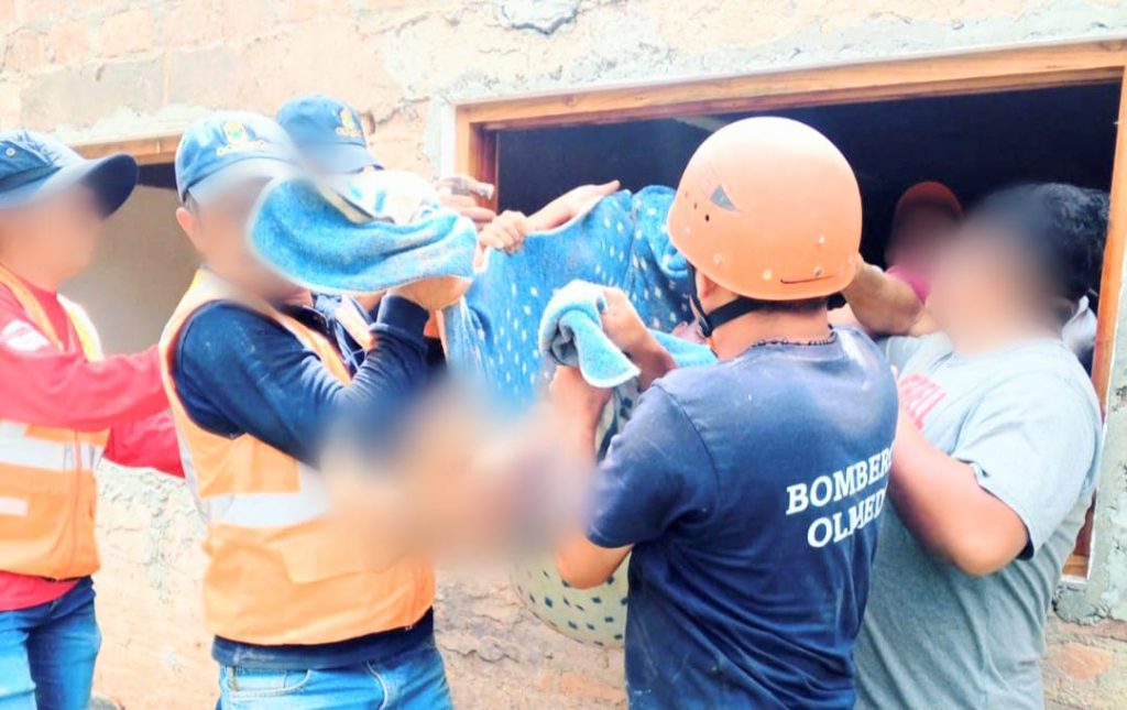 Los bomberos de Olmedo rescatar al soldado fallecido.