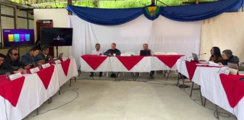 El alcalde, ediles, jefes departamentales, vocales del Gobierno Parroquial y habitantes se reunieron el último sábado, 15 de marzo de 2025, en Jimbilla.