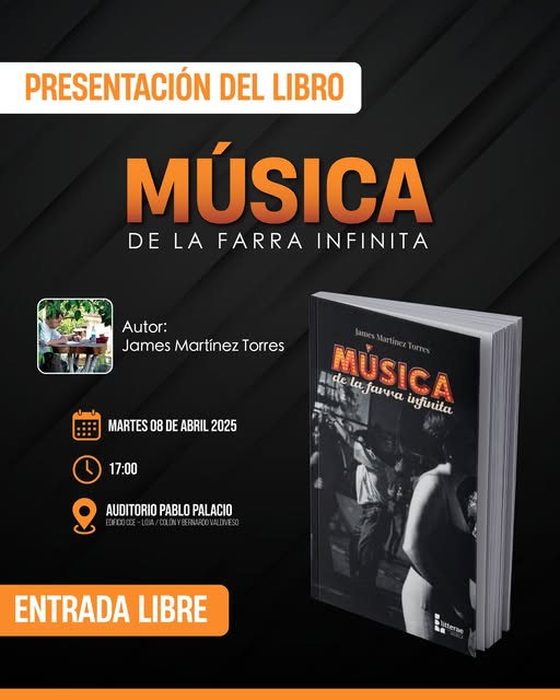 La invitación al acto cultural de esta tarde, en las instalaciones de la CCE-Loja.