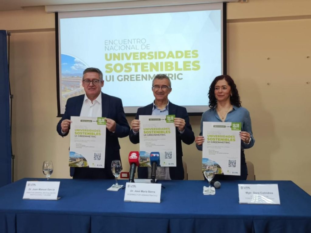Autoridades de la UTPL realizaron la presentación oficial del evento este jueves 1 de mayo de 2025.