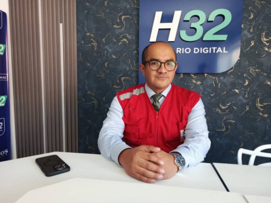 Michael Medina Ruiz, presidente de la Cruz Roja Loja.