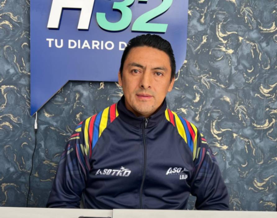 Jhon Quezada, presidente de la Asociación Provincial Taekwondo de Loja.