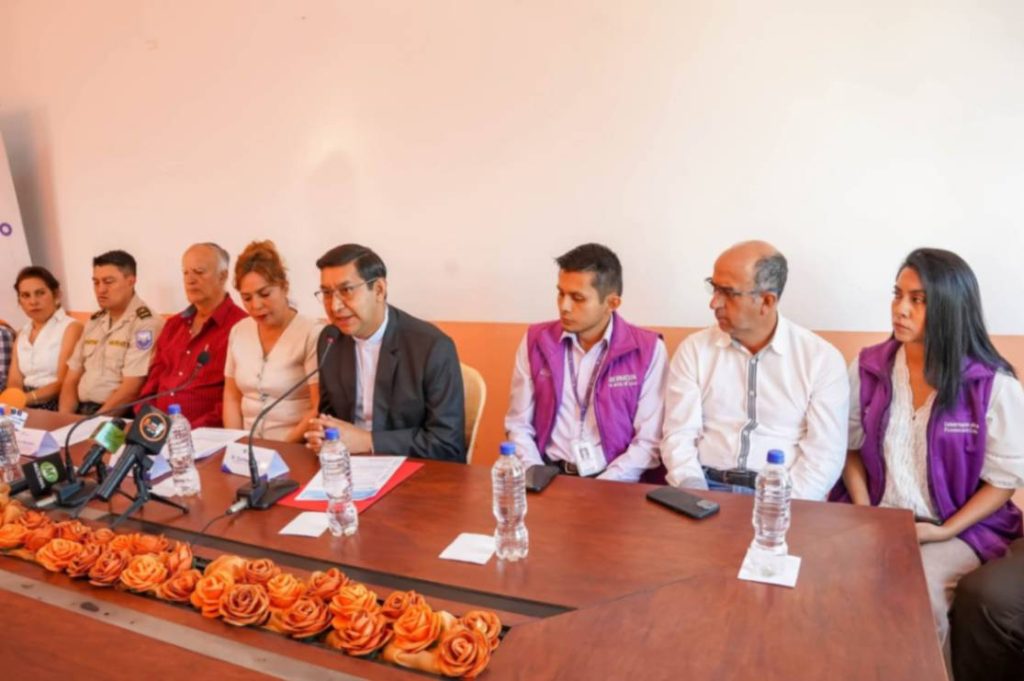 El plan de contingencia y la agenda religiosa se dieron a conocer mediante una rueda de prensa el viernes 8 de agosto.