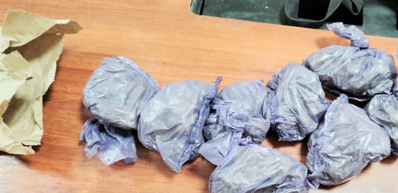 La droga que el adolescente, de 14 años, tenía en su poder.