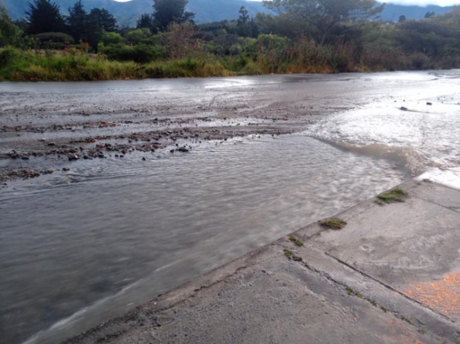 El último sábado, 4 de octubre de 2025, se registró un daño en la transmisión sur del sistema de agua potable Carigán.
