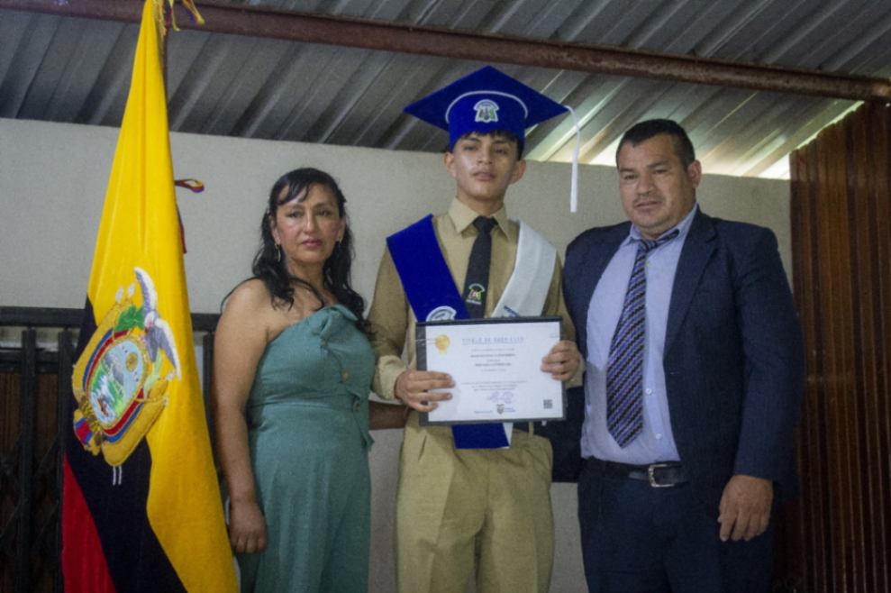 El hoy decesado se graduó este 2025 en el Colegio de Bachillerato 18 de Noviembre.