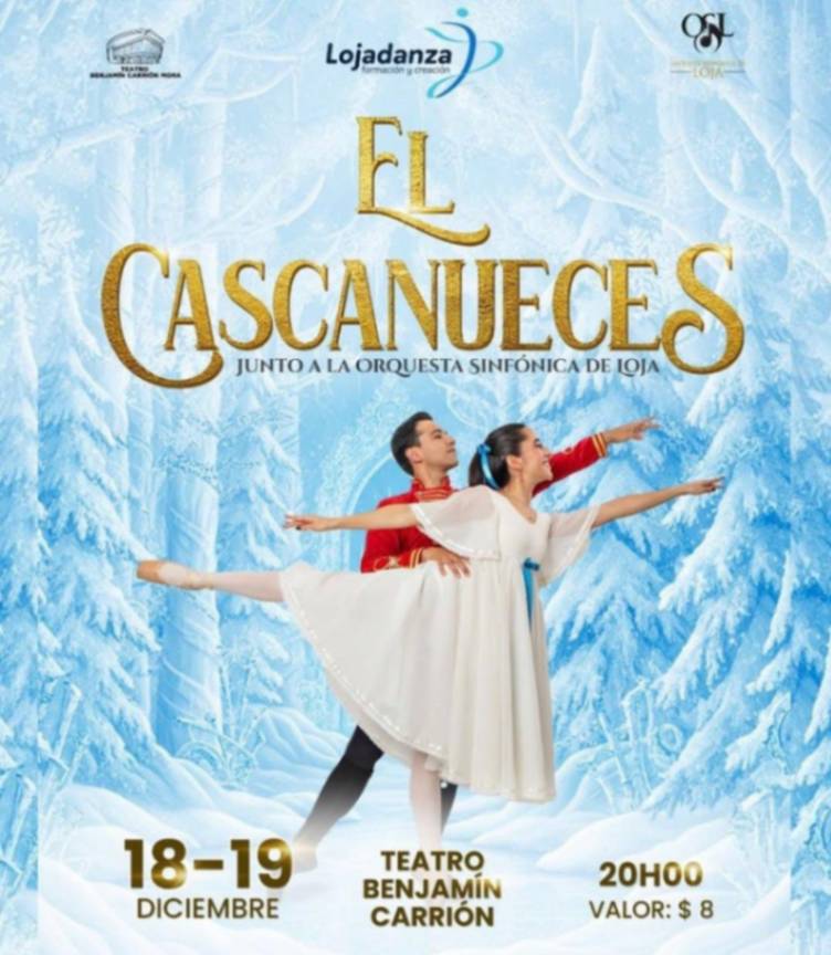 Las funciones se realizarán el jueves 18 y viernes 19 de diciembre de 2025, en el Teatro Benjamín Carrión.
